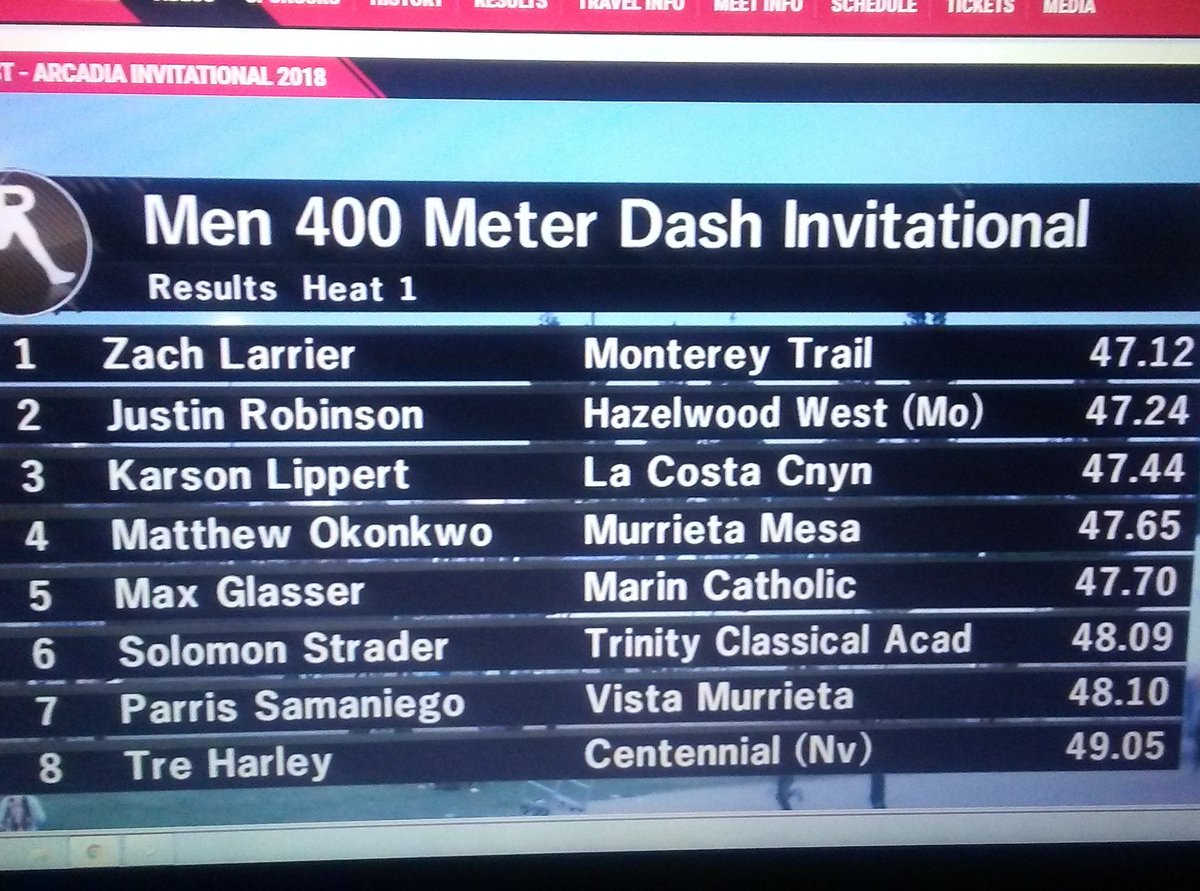 Justin Robinson wakes up everyday and decides he wants to be the best track athlete he can be. Now as a sophomore, he is heading in a great direction!  Nice racing Justin.