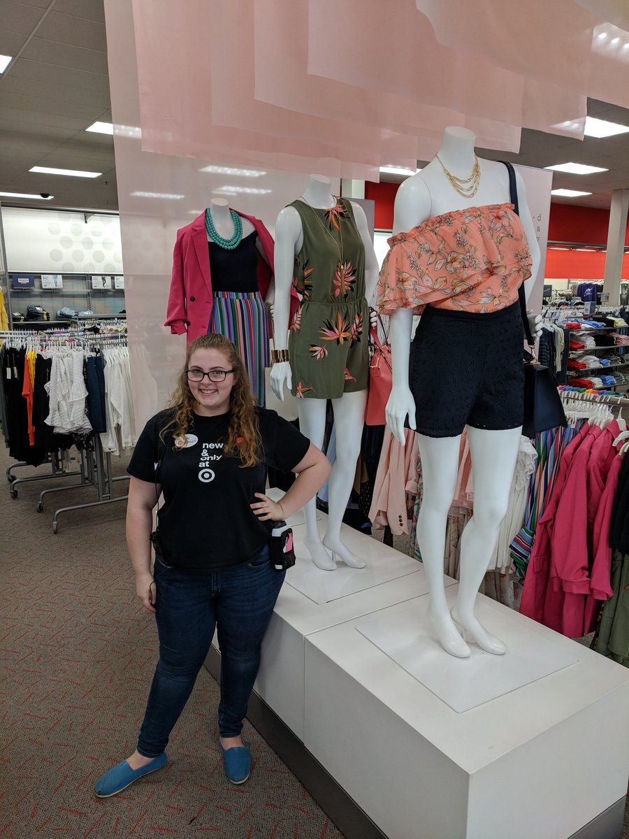Style team member <a href="/SilvaEmily97/">Emily</a> is driving Saturday sales with bright spring mannequins! #targetstyle <a href="/RylanRankin/">Rylan Rankin</a>