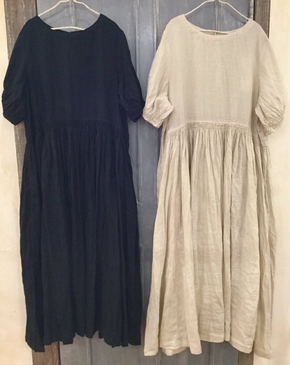 nest robe  リネンシャーリングワンピース