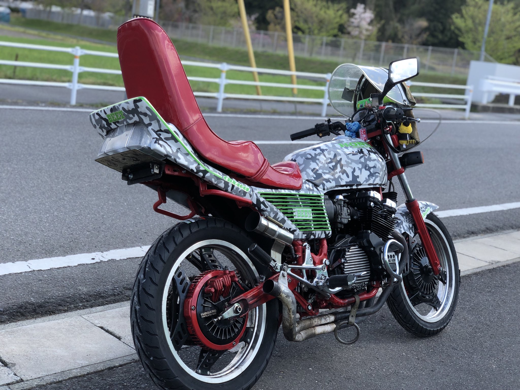 CBX400F ケツ上げキット Cbx