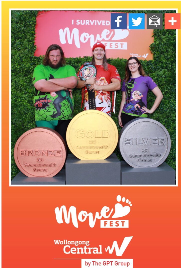 HeroWrestling's tweet photo. Great times today down at Wollongong Central for #movefest 1 more session for the kiddies kicking off at 2pm hope to see you soon superstars!!
ARE YOU READY TO PARTY?
https://t.co/qgCXyjOch6
#superwrestlingheroes #illawarra #commonwealthgames #wollongongcentral https://t.co/f9BDyVMhHs