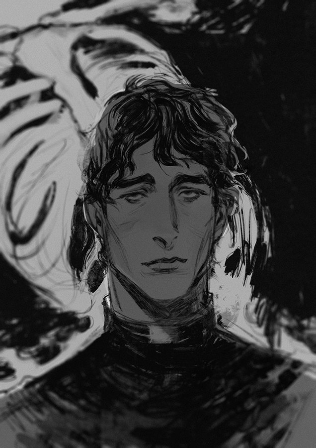 Heart of Gold fanart!! I drew Dunant (@_elibaum ) ages ago but needed to do an Ionel (@viv_tanner ) to make the pair... 