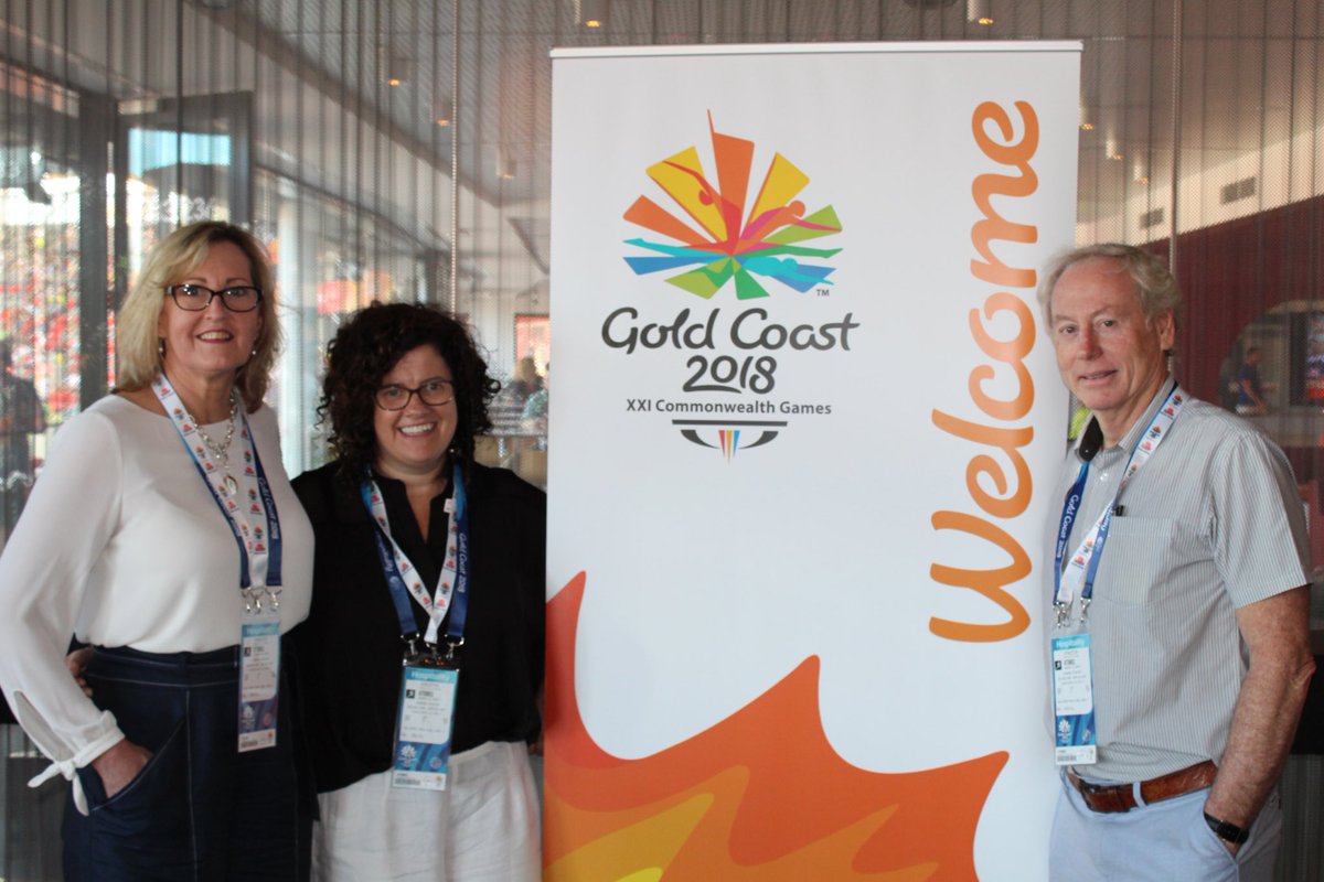 Wonderful to have John Woods travel from WA to be with us & chance to thank him for his support over the years #strongpartnerships @Navitas @leigh_pointon #GC2018Athletics @Griffith_Uni @Griffith_Intl