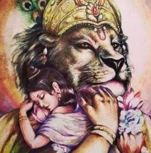 RituRathaur's tweet photo. Narasimha bhagwan..
He is both Fearsome and personification of LOVE..
He is raudra in killing Asur Hrinyakashyap who had become a threat to Humanity!
And he is so compassionate &amp; full of love for Prahlad the righteous one..
Essence of Hindu Gods in these 2 pics🙏
#HinduismLogs https://t.co/W2Jp2hlh00