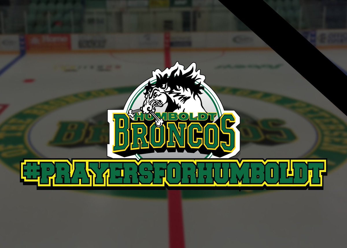 Our thoughts and prayers go out to the entire Humboldt Broncos organization and its families #HumboldtStrong