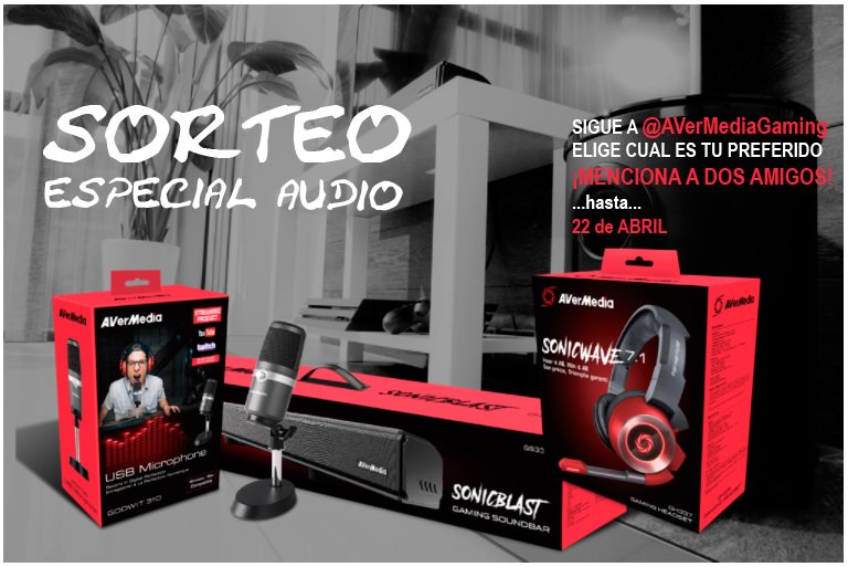 AVerMediaGaming's tweet photo. ⚡️🎁#SORTEO 🎁⚡️
¡Podrás ganar uno de estos productos especial AUDIO AVERMEDIA!
Requisitos:
🔁Dar RT al tweet 
▶️FW a @AVerMediaGaming 
▶️Dinos con cual de los tres te quedarías
▶️Menciona a dos amigos. https://t.co/l4kpulspoh