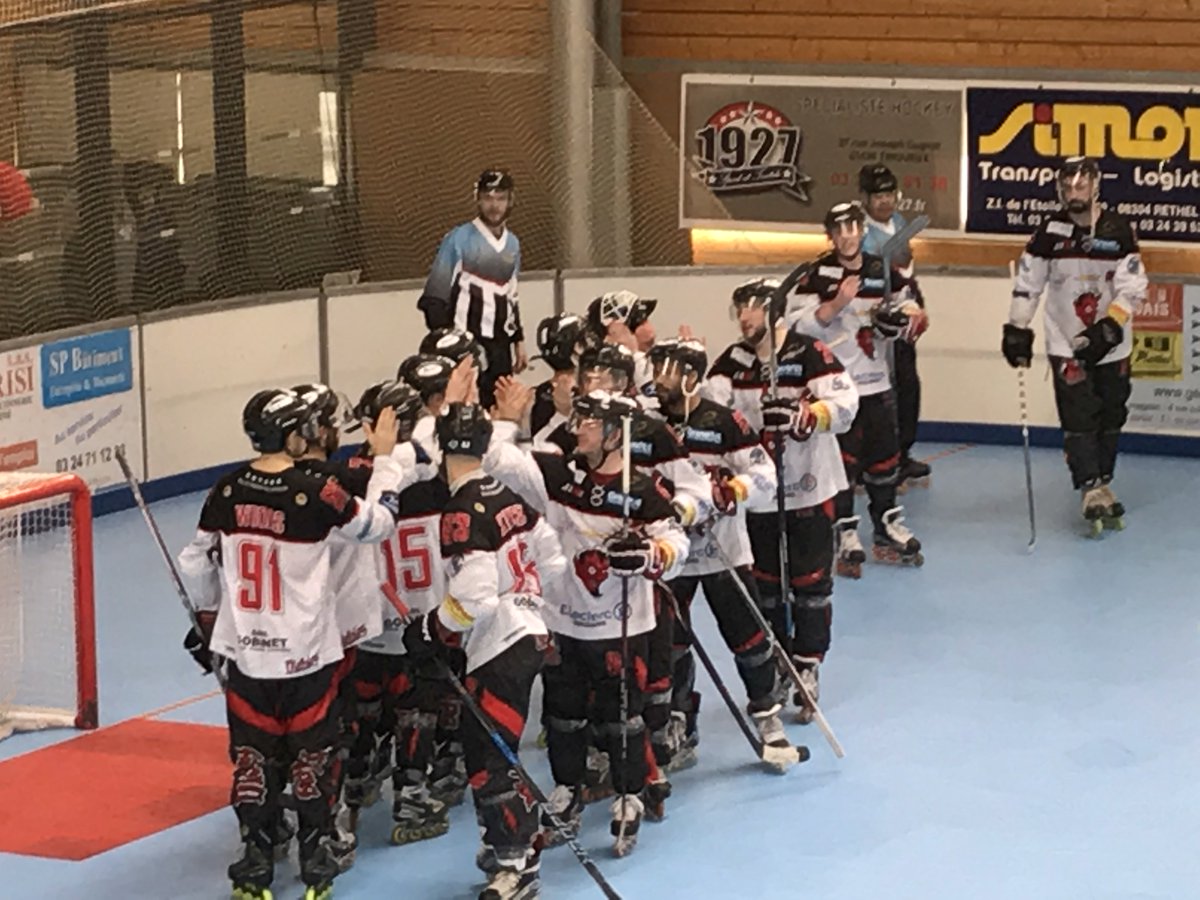 slvn_mrrz's tweet photo. Quel festival ! 12-1 (score définitif) en faveur de Rethel, qui jouera la finale de l’European League de roller hockey à partir de 16 h 30, contre le vainqueur du match opposant dans quelques minutes les Tchèques de Beroun aux Italiens de Milan. https://t.co/F5sucIJUF6