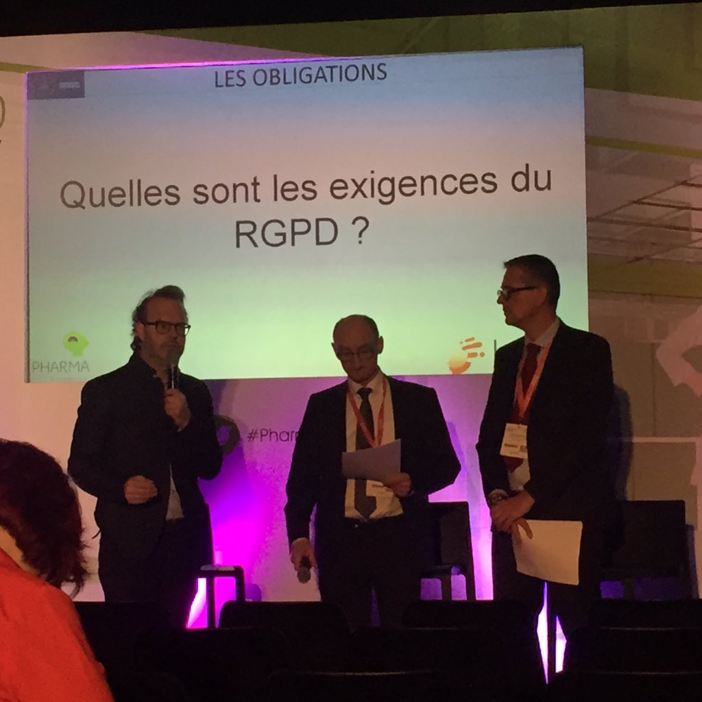 r1salque's tweet photo. PharmagoraPlus conférence RGPD êtes vous prêts ? Par @DenisSupplisson et  @didieliot @Pharmagest @PhGest_eSante https://t.co/zcyvWIa1I3