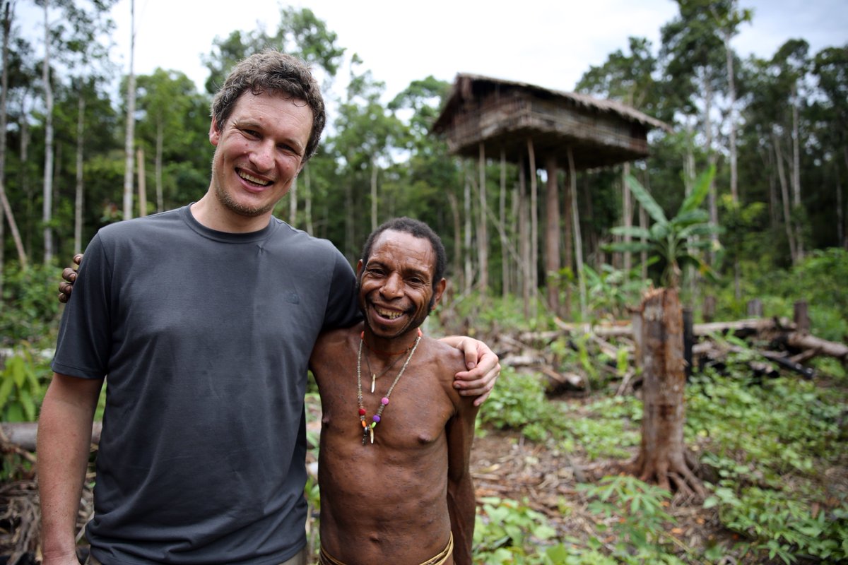 MillardWill's tweet photo. *BIG ANNOUNCEMENT*

New Series 'My Year with The Tribe'
Starts Sun 15th April, 9pm, @BBCTwo

1 year visiting 1 Tribe: the Korowai of West Papua. 

No fixers, no plans, no recce...just me, them, and the cameras, following their story.

@KEOfilms @okta_shinta Director Gavin Searle https://t.co/IvP3WTBG3X