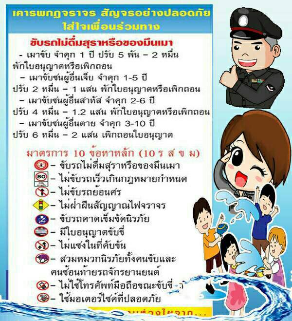 สภ.นาจะหลวย ขอประชาสัมพันธ์ ข้อควรปฏิบัติ ในช่วงเทศกาลสงกรานต์ 2561...ด้วยความปราถนาดีจาก สภ.นาจะหลวย ภ.จว.อุบลราชธานี <a href="/PoliceRegion3/">ตำรวจภูธรภาค 3</a> <a href="/ubonpolice/">ตำรวจภูธรจังหวัดอุบลราชธานี</a>