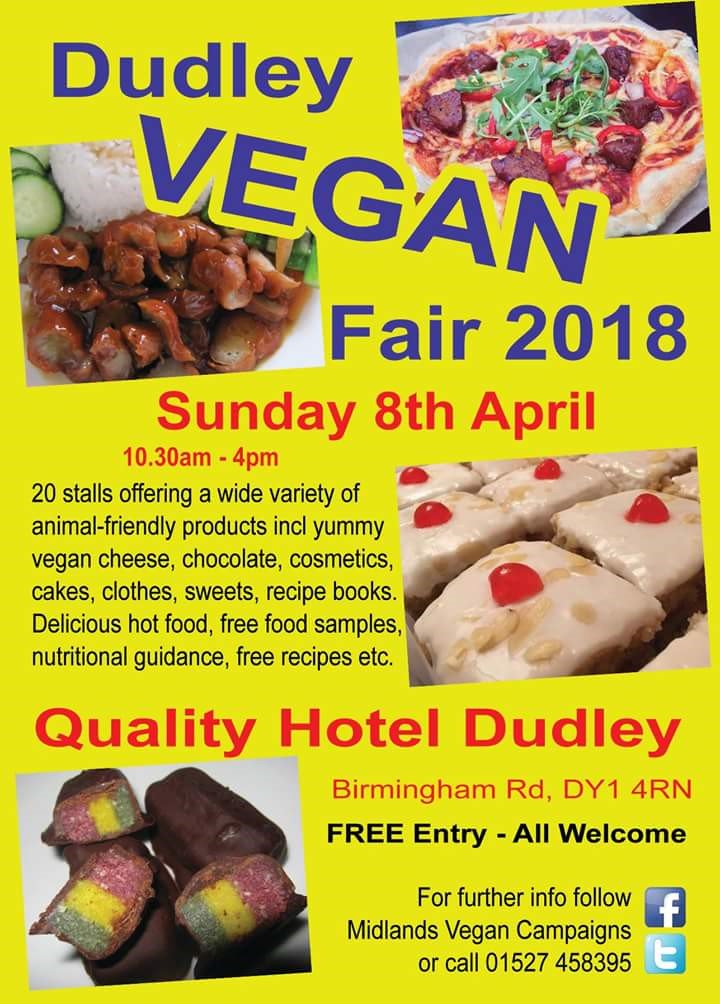 ITS TODAY!!!

FIRST EVER VEGAN FAIR FOR DUDLEY AT <a href="/QualityDudley/">Quality Hotel Dudley</a> 

COME CHECK IT OUT!! 

<a href="/WMVeganFestival/">West Mids Vegan Fest</a>  #Vegan  #veganhour  #dudleyvegan