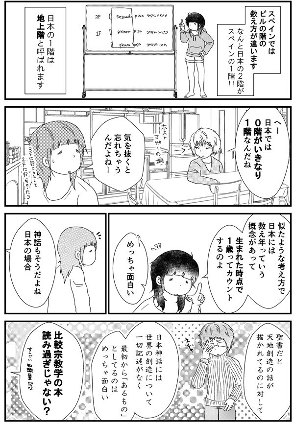 54話「スペインでは階の数え方が違う」 - 漫画「うだまのスペイン留学記」  