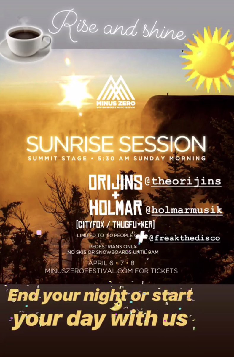 What’s better than watching the #sunrise 🌞above #snow ❄️covered #mountains? #minuszerofestival #minuszero2018 <a href="/mountsnow/">Mount Snow</a>