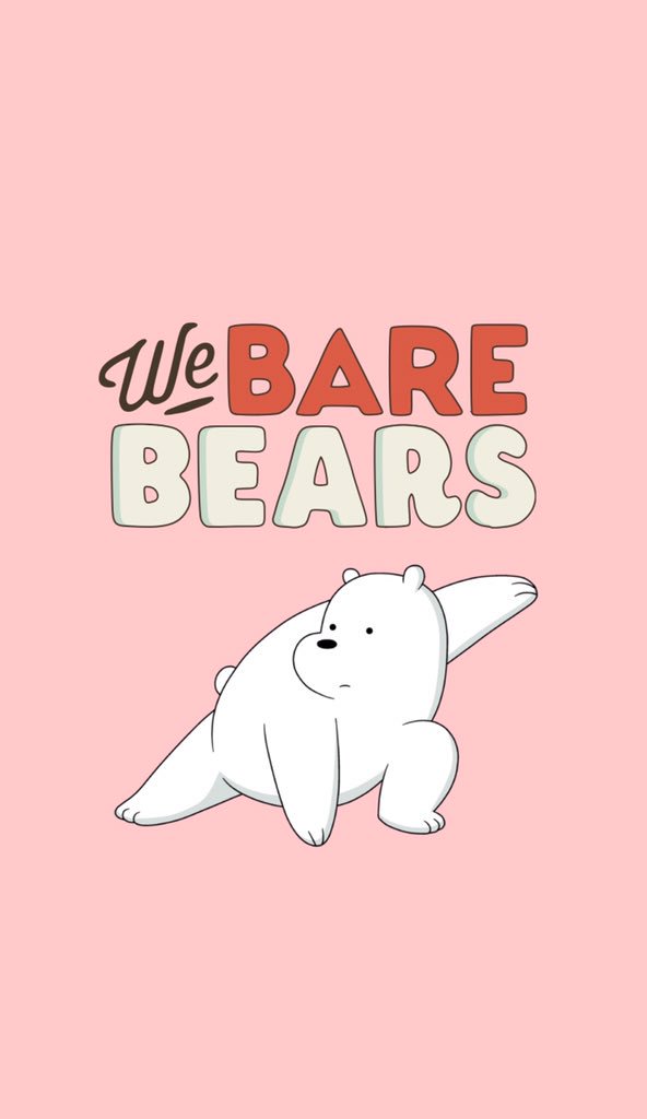 We Bare Bears 💞 on Twitter: "Ice Bear pink wallpapers - Part 2 #WeBareBears #Bears #Grizzly # ...