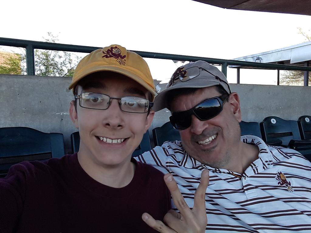 TigerManager's tweet photo. @ASU_Baseball Game for Me and @Coach_Neil_Mac taking on @USC_Baseball today after a spotting of @British_Airways flight 289 at #PHXMuni #FearTheFork #GoDevils #BeatSC #OnwardTigers https://t.co/dWktpntJEJ
