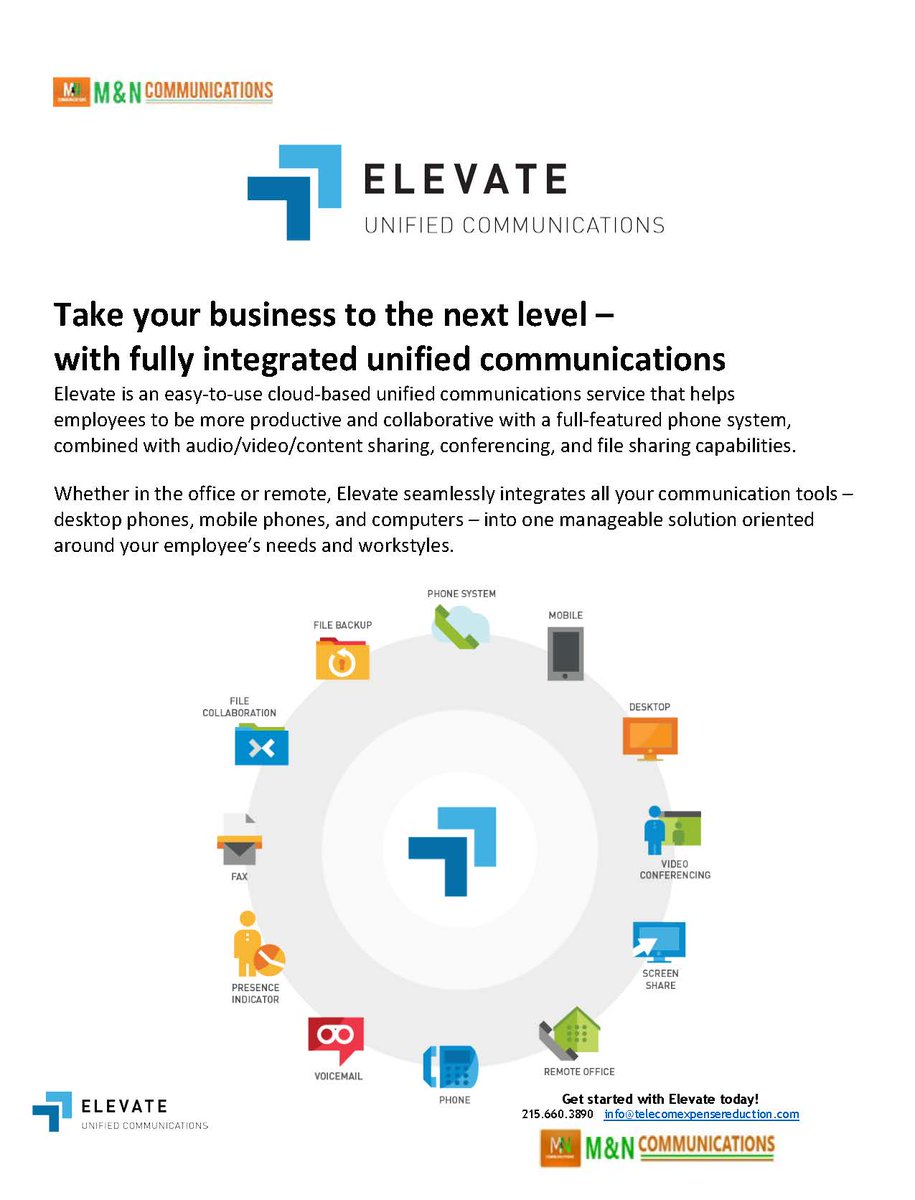 phillyinternet's tweet photo. M&amp;N Communications would like to introduce our New Unified Communications platform, Take a minute to see how we can Elevate your business  #SmallBusiness #Uccas #DigitalTransformation https://t.co/BNBuPMUdE0