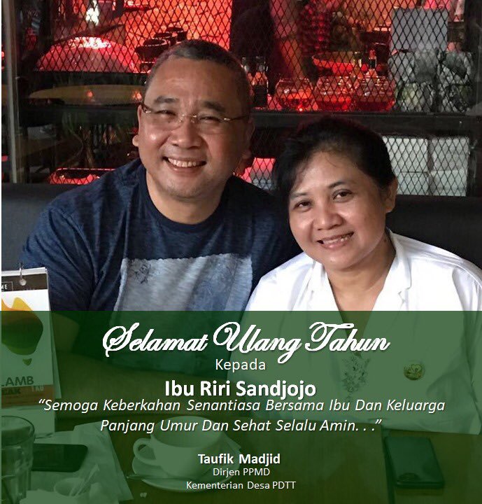 TppKecTulangan's tweet photo. Selamat Ulang Tahun kepada Ibu Riri Sandjojo semoga keberkahan senantiasa bersama ibu dan keluarga panjang umur dan sehat selalu... @P3MDSidoarjoKab @EkoSandjojo @taufikmadjid71 @pendampingdesa_ https://t.co/dD23A067qS