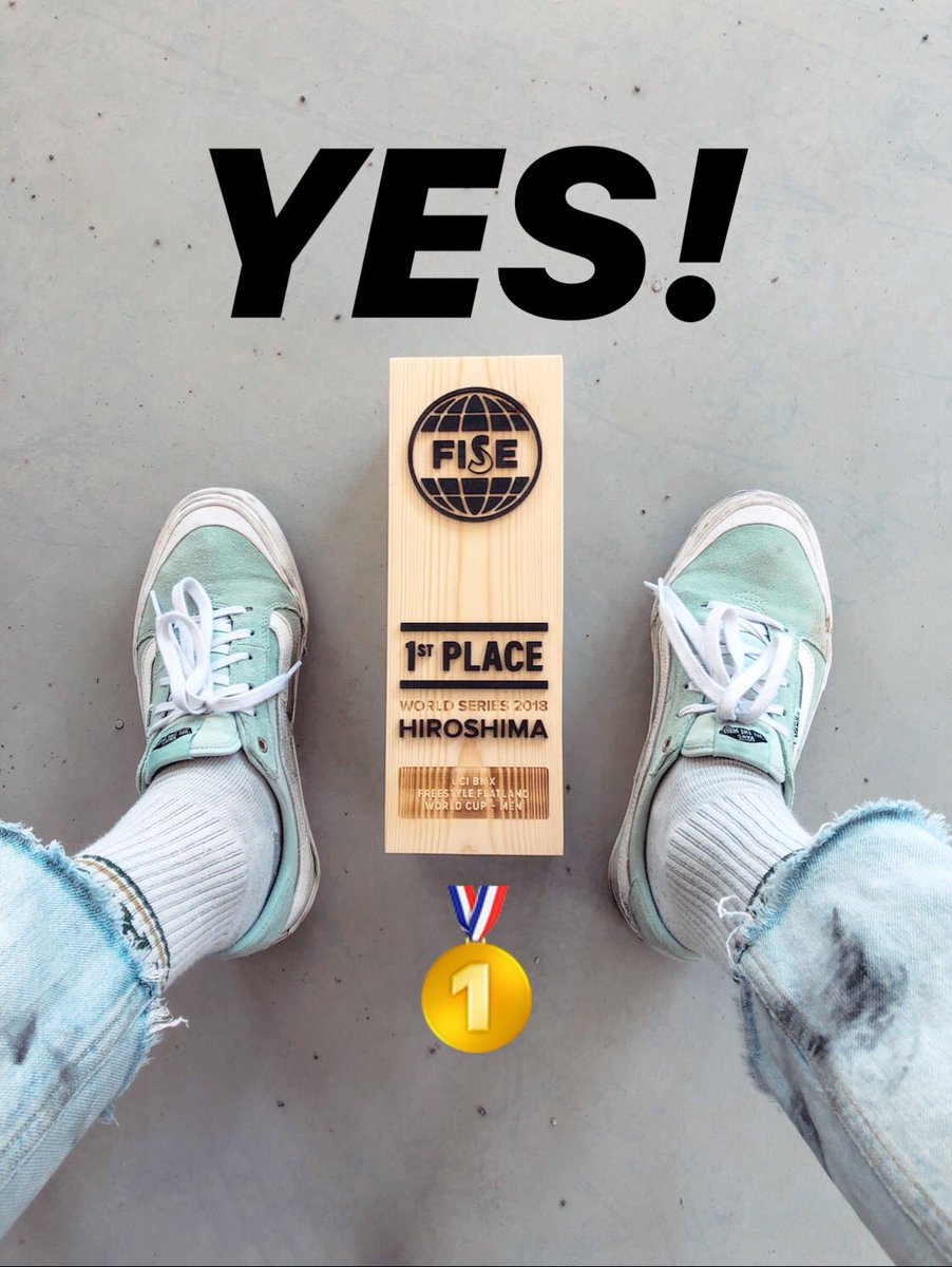 MatthiasDandois's tweet image. SO HYPED! WON THE FIRST STOP OF THE BMX WORLD CUP!! @fiseworld 🥇 LET’S PARTY!! 🍻 
#fiseworld #worldcup