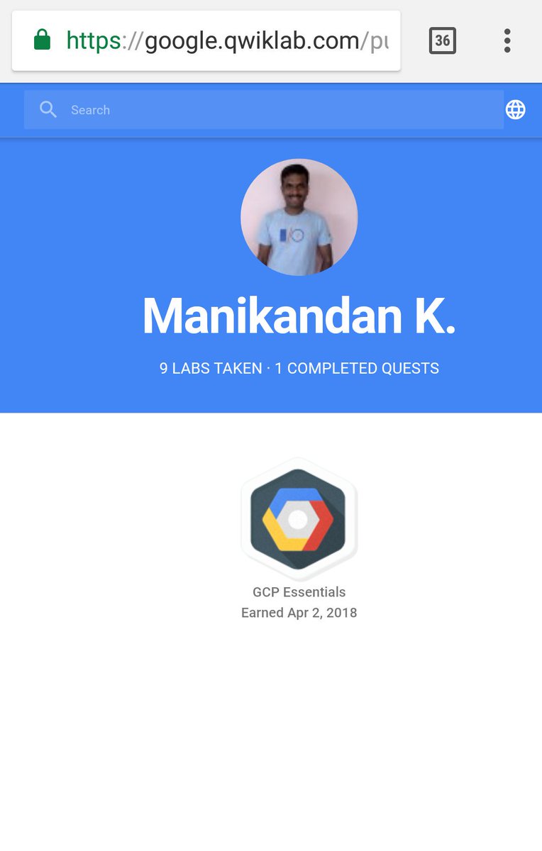 manikandank276's tweet photo. I am very happy to share. I have achieved #qwiklabs #GCPEssentials badge.☺️Profile link 👉 https://t.co/C7rxwP9oJR
Thanks @qwiklabs for offer valuable and interactive @GCPcloud labs.
@GCPcloud @googlecloud + @qwiklabs =⬆️ #GoogleCloud developer = ⬆️#GoogleCloud customer. https://t.co/VhExwdRiwc