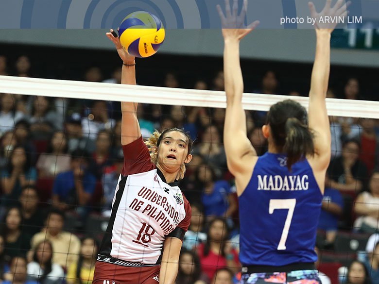 abscbnsports's tweet photo. LOOK! #UAAPSeason80Volleyball Photos: UP drops upset ax on Ateneo, stays alive in semis race

GALLERY»https://t.co/iyMrPsTVCm https://t.co/7iBb8yFv7v