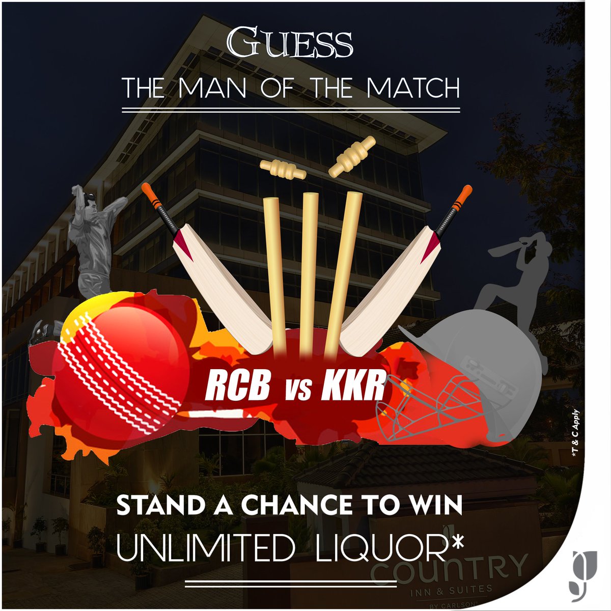 cismysore's tweet photo. Folks guess and comment the 'Man of the Match' in today's match and stand a chance to win amazing unlimited liquor and starter offers*
*T&amp;C apply

#t20 #cricket #rcbvskkr #unlimitedliquor #cricketseason #cisbyradisson #mysuru https://t.co/qFzZGXuq6G