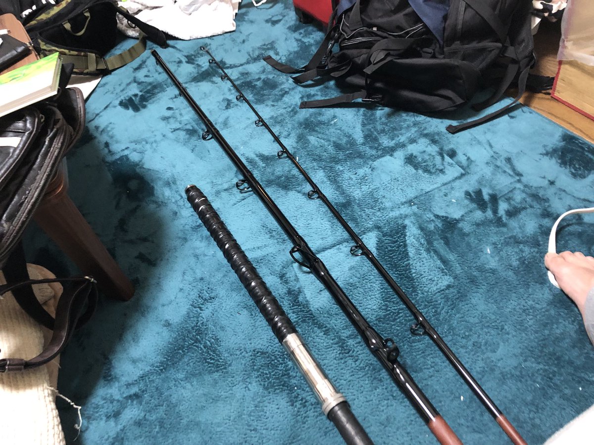 りょう ちなみに 夜光尖閣の改造ロッドはこうなりました 高負荷もらくらくと出せる最強ロッド 最近のgtロッドより少し昔のツナロッドに近い気がする 餌釣り仕様です