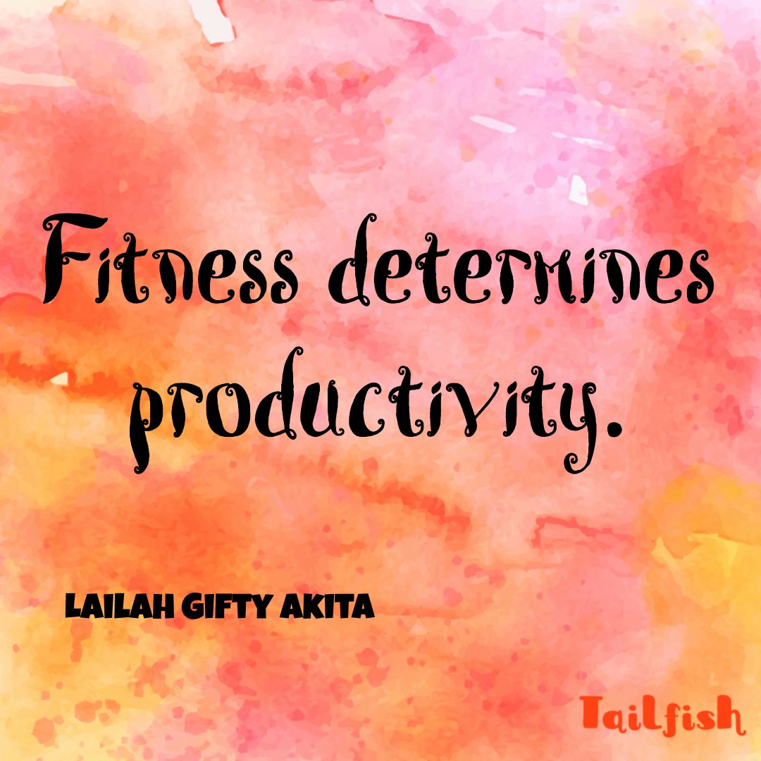 TailfishBlog's tweet photo. I truly believe this!  I am much more productive in my day when I fit in exercise as well as work.

How about you? https://t.co/UIarSCEMlK