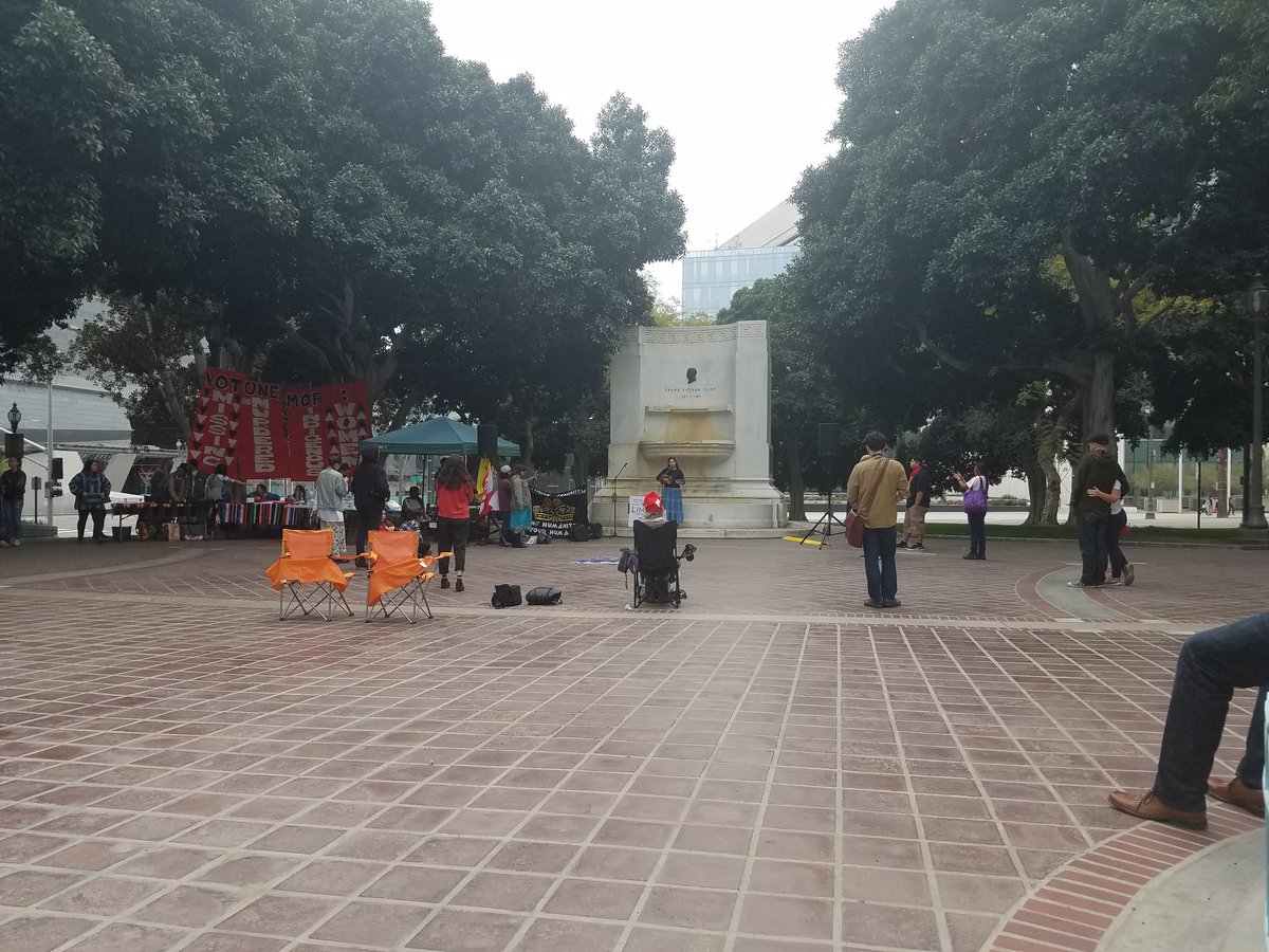 SamOgeographer's tweet photo. Went to a beautiful event today with AIM SoCal. Saw lots of familiar faces from #DivestLA. Lots of important stories and songs
#MMIW #MMIGW https://t.co/AePaahYOIL