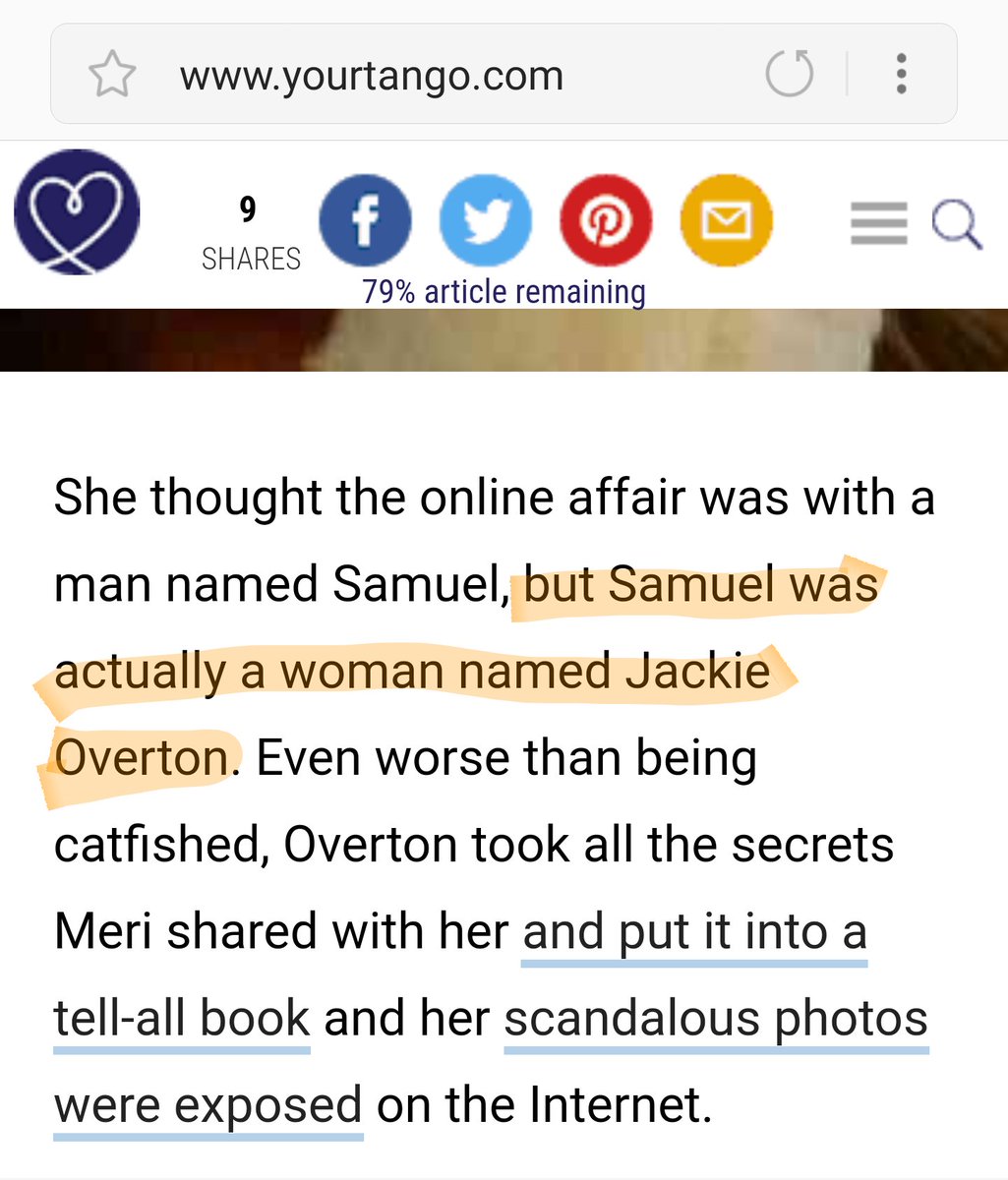 BaxaHertin's tweet photo. Just gonna leave this here...
#notbatmanyet is actually #jackieoverton
#samueljacobcooper doesn't exist
She's a #catfish #internetpredator
#googleit https://t.co/wjrYJ2DnAU