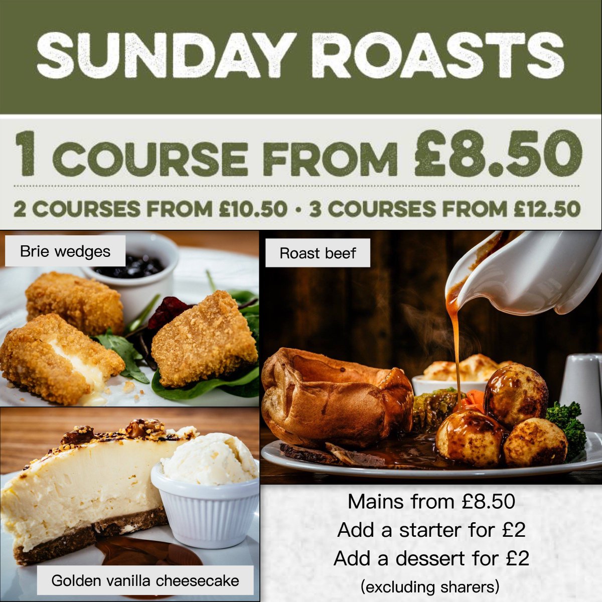 PenwigHotel's tweet photo. Come and try our fantastic roasts! Available from 12pm https://t.co/DZ74MKbFce
