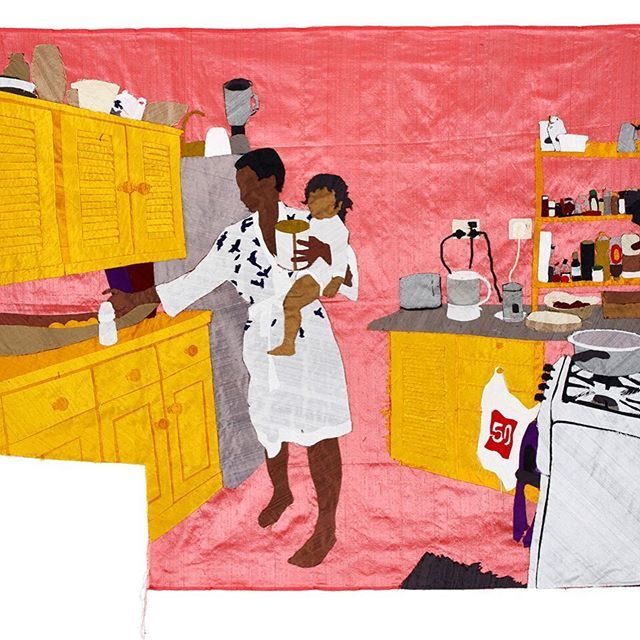 womensart1's tweet photo. Billie Zangewa, Malawian artist who works on silk fabrics #womensart https://t.co/1C64p3pqhr