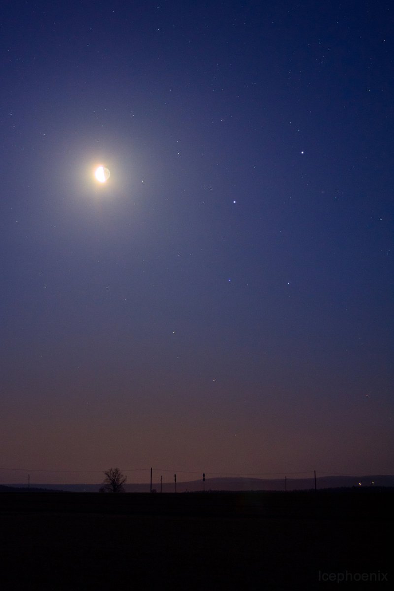 lcephoenix's tweet photo. Getting up at 5am was so worth it. I'm beyond happy! 😊💕
1st: #Moon, #Mars, and #Saturn (and even #Messier22 visible as a "smudge")
2nd: Saturn
3rd: #Jupiter with its moons Ganymede, Io, and Europa (in that order)
#astrophotography #ThePhotoHour #StormHour https://t.co/UmXmngrG3k