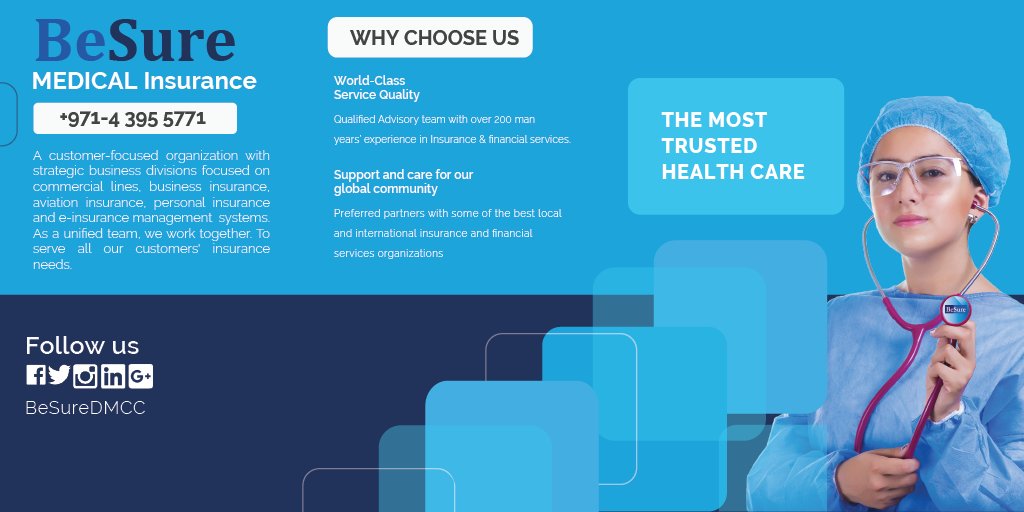 BeSureDMCC's tweet photo. Balancing the need to ensure adequate insurance coverage for your business and provide your employees with the right health insurance while keeping costs down can be difficult.
#health_insurance #Medical_insurance #corporate_wellness #Consultancy_services #GroupMedical #insurance https://t.co/S4DSExrFtB