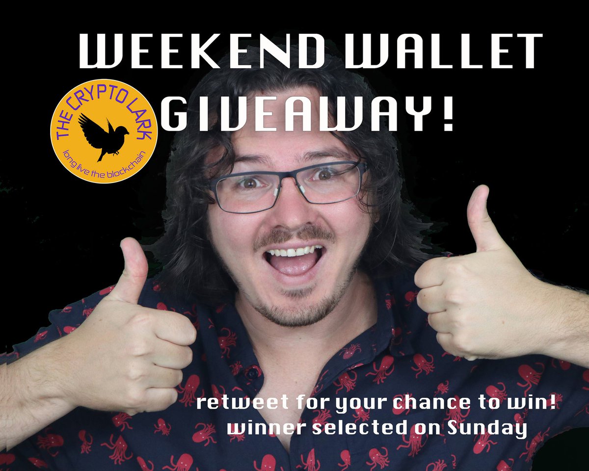 LarkDavis's tweet photo. Be in to win a #LedgerWallet next Sunday ! Retweet to be in to win! #bitcoin #ethereum #neo #cryptocurrency https://t.co/Adi7mXWYAB