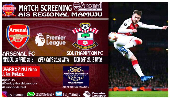 AIS_MJU's tweet photo. Yuks ramaikan Match Screening Ais Mamuju Arsenal vs Southampton..
Kita juga lagi membuka pendaftaran Membership baru.. https://t.co/YxNJ05IvHB