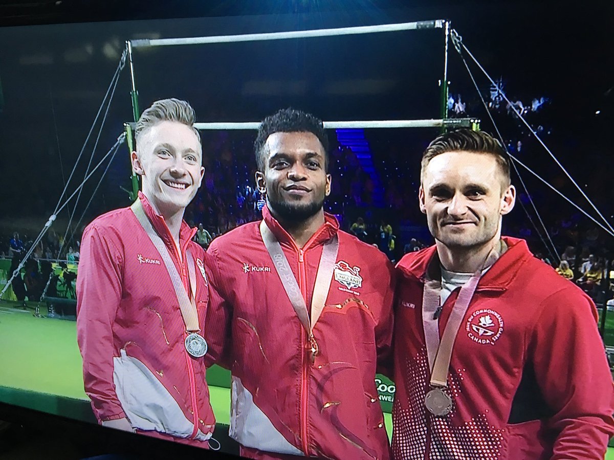 craigdavidheap's tweet photo. @GC2018 Gymnastics Rings Champion @TullochCourtney and @NileMW #wilsonator takes Silver. Another awesome result lads and coaches ππ₯π₯
@TeamEngland @BBCSport @BritGymnastics πππ https://t.co/CmHRtdwLtZ