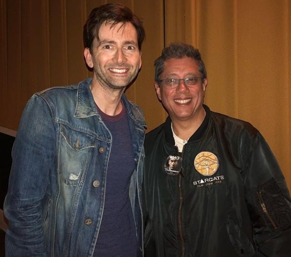 David Tennant with Dean Devlin at Bad Samaritan screening on Saturday 7th April 2018