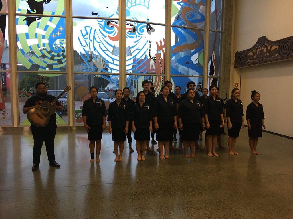 dave_parsons's tweet photo. The awesome #tepiringa Kapa Haka group kick off #flanz18 with a great performance at #temanawa rugby museum @NZMindlab https://t.co/ZvUx0A1kAh