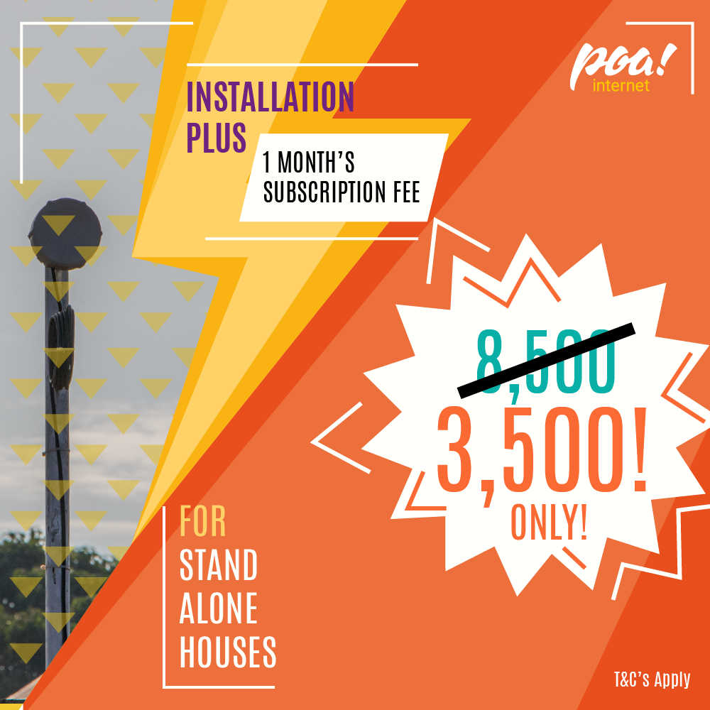 poa_internet's tweet photo. poa internet has got your entertainment needs sorted for only Ksh 3,500! Price includes installation fees &amp; 1 month’s subscription! #PoaHome #PoaUnlimited https://t.co/hpFxX1mW0i