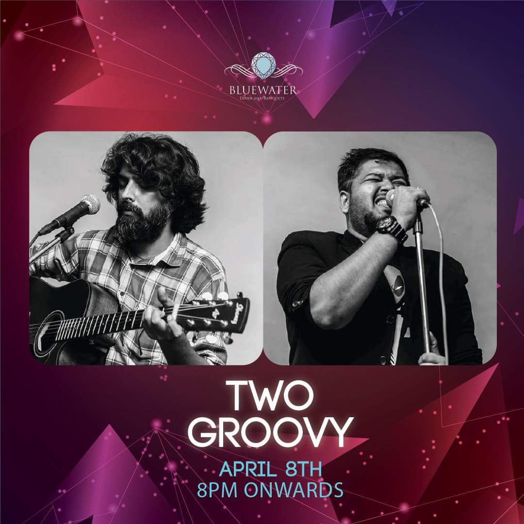 BlueWater_Pune's tweet photo. Catch Two Groovy at Bluewater tonight at 8.
With an Acoustic Duo that indulges into Riffs N Grooves to create and cover English &amp; Hindi Music - an entertaining evening is guaranteed!
#music #punegigs #puneevents #punediaries #puneri #twogroovy #band https://t.co/6q8W0hwfwL