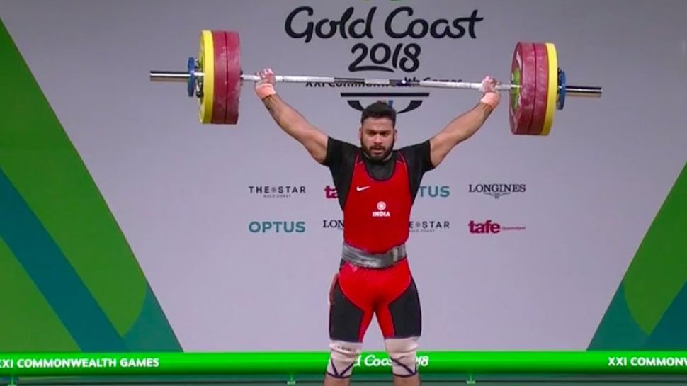AskAman45's tweet photo. Another Bronze for #TeamIndia in #GC2018Weightlifting when #VikasThakur lifted a total of 351kgs in Men's 94kg at the #GC2018 #Congratulations!
Well deserved #Gold for #StevenKari of #TeamPNG for his Record breaking lift of 370kgs!! https://t.co/VoRSvmhwcN