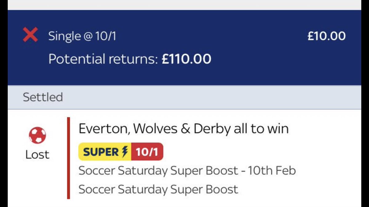 TheAlmostClub's tweet photo. @SkyBet #SoccerSatudaySuperBoost falling short here for @callumday_lcfc on the same day as the previously tweeted acca. #DerbyFC drawing 1-1 with #NorwichFC meant another bet joins #TheAlmostClub https://t.co/vFQv8RIRmJ