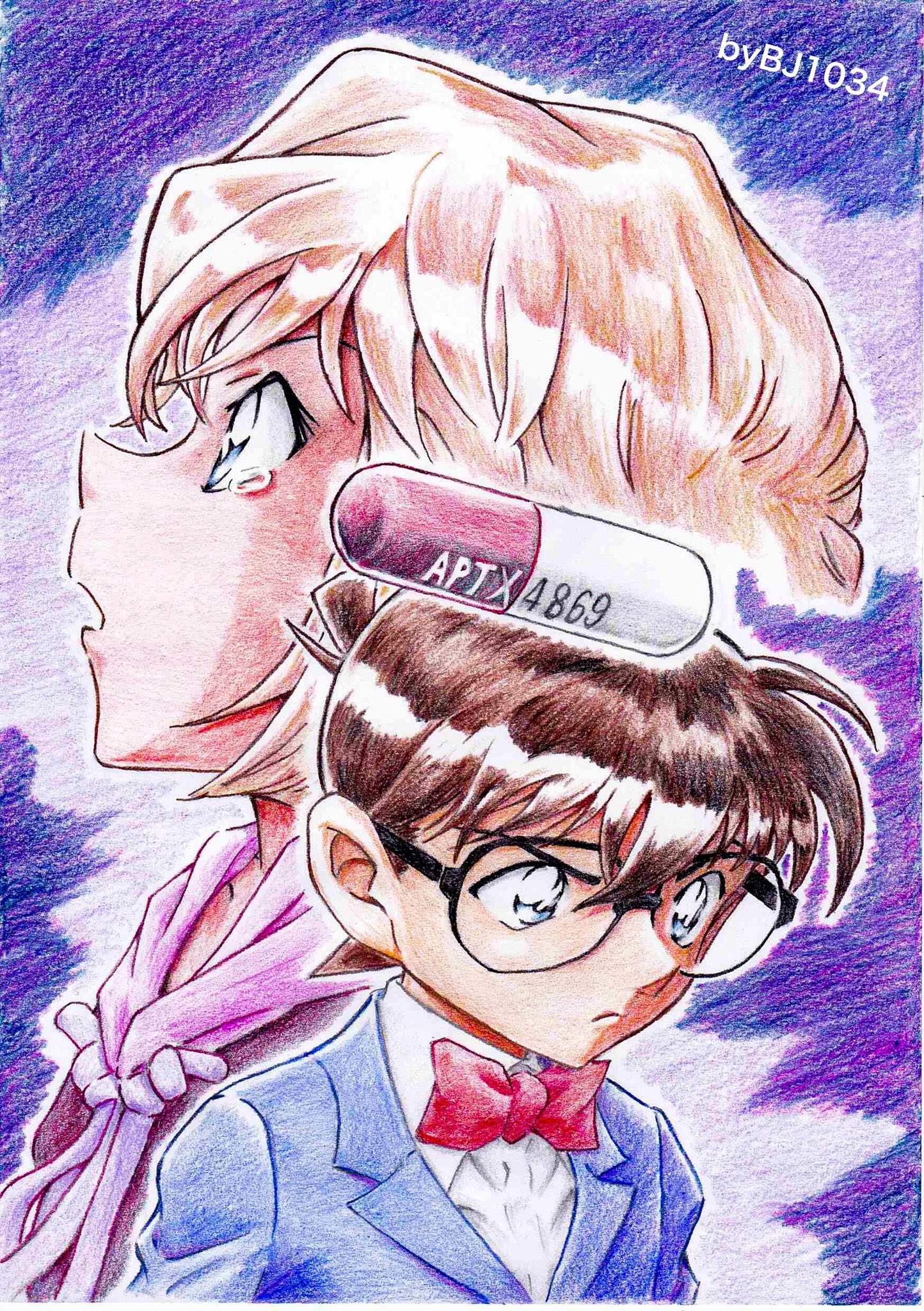 Bj1034 参列済 扉絵はいい絵が多いですよね 名探偵コナン 色鉛筆 色鉛筆画 色鉛筆イラスト Conan Detectiveconan ミステリートレイン 漆黒の特急 灰原哀 江戸川コナン ベルツリー急行 T Co Qsqqmo77sw Twitter