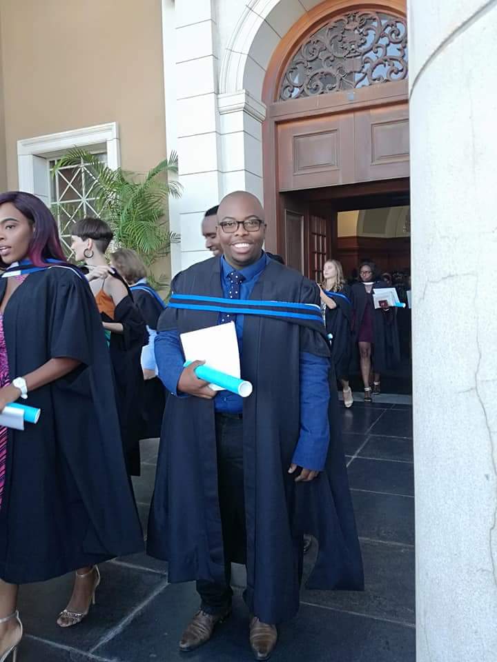 NeoMkwane's tweet photo. I am very proud to have completed my BA(Hons) Specialising in Politics from #UCT. It's been an incredible journey and I am looking forward to graduating soon again for my Master's in Public Policy and Administration. I now have 2 Alma Mater #UCTGrad2018 #2ndGrad https://t.co/IQ9BjK3DsU