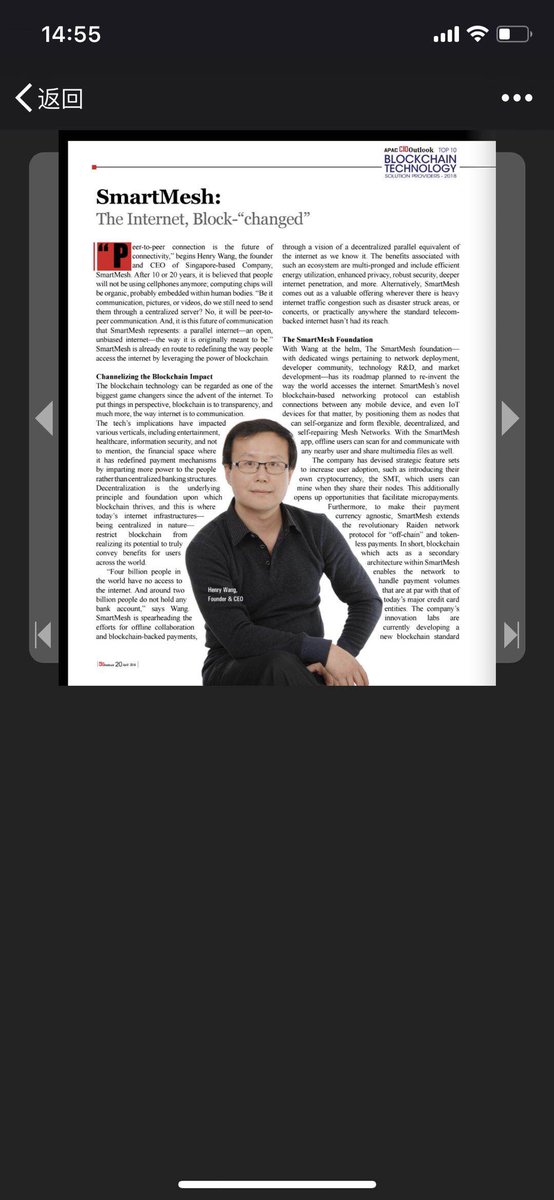 smart_mesh's tweet photo. SmartMesh has been chosen as Company of the Month AND one of the Top 10 Blockchain Solution Providers by the renowned Silicon Valley based APAC CIO Magazine.  Please check out pages 14, 20 and 21 at the following link for the articles:

https://t.co/ta6f1eBLJW

#SmartMesh #CIO https://t.co/l9sxPJt9fP