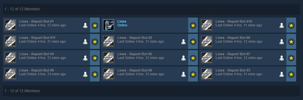 Lines08's tweet image. :) #Reportbot &amp;amp; #Commendbot

steamcommunity.com/groups/LinesBo…