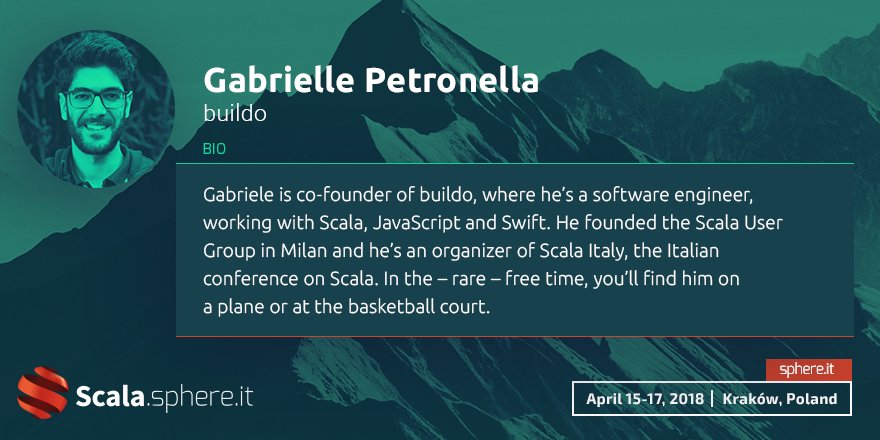 ScalaSphere's tweet image. A story about bridging the tooling gap with #scalajs by @Gabro27 Join him @ScalaSphere #scala scala.sphere.it/gabriele-petro…