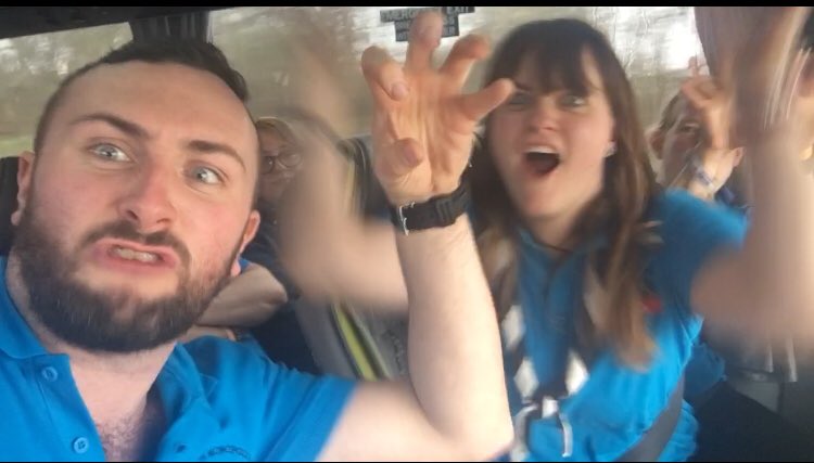 leemichael87's tweet photo. On way home from Monopoly Run 2018 - Amazing weekend! We are pitch slapping the M1. 31 of us singing the pitch perfect soundtrack. @monopoly_run #monrun18 https://t.co/dA36krj6sq