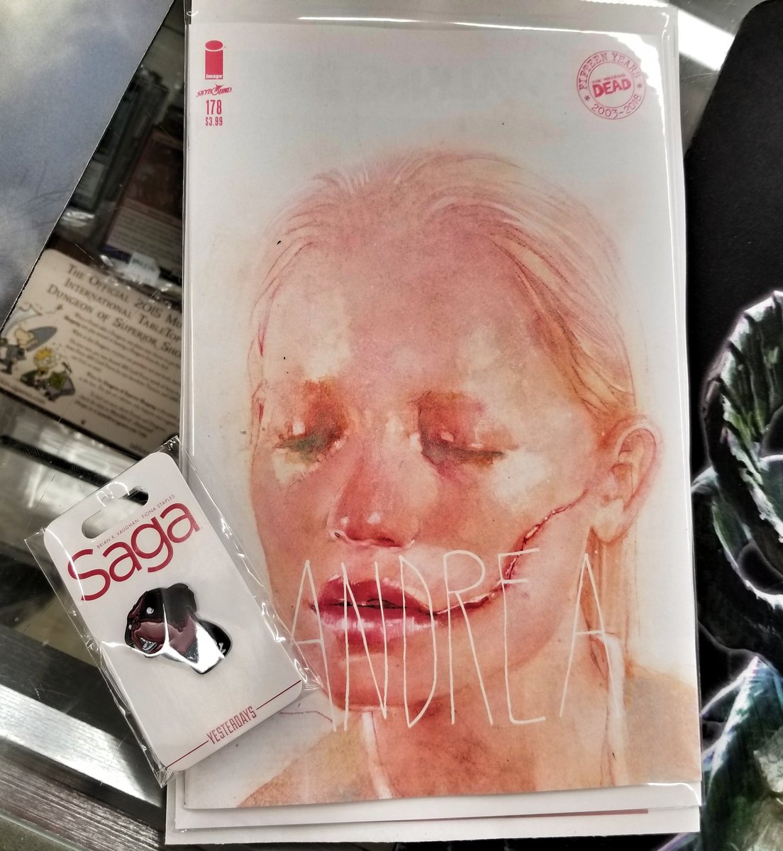 sweetstephen55's tweet photo. When I go out of town I like to find local comic shops & drop in. @Skybound check out what I picked up at @drnoscomics in Marietta, GA this weekend! #WeekendSCORE #TWD #TWDFamily
@TheWalkingDead
@RobertKirkman https://t.co/3mdBQeW6NL