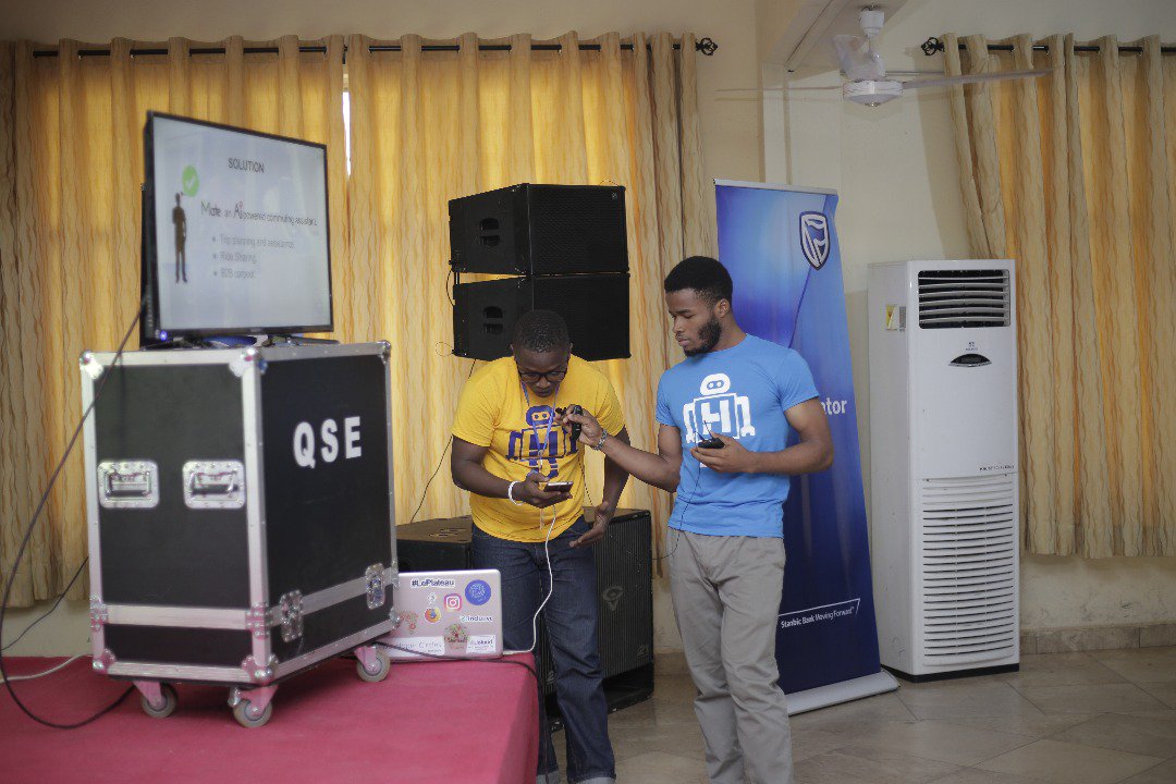 StanbicBankGH's tweet photo. Team Mate developed an AI-powered navigation assistant that shows you around town without missing a detail.
#Hacklab2018 https://t.co/Smw2KjBAgu